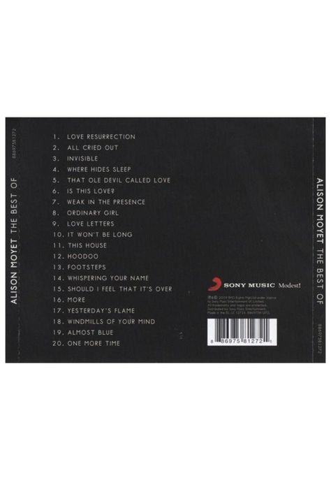 ALISON MOYET  - THE BEST OF | CD-1