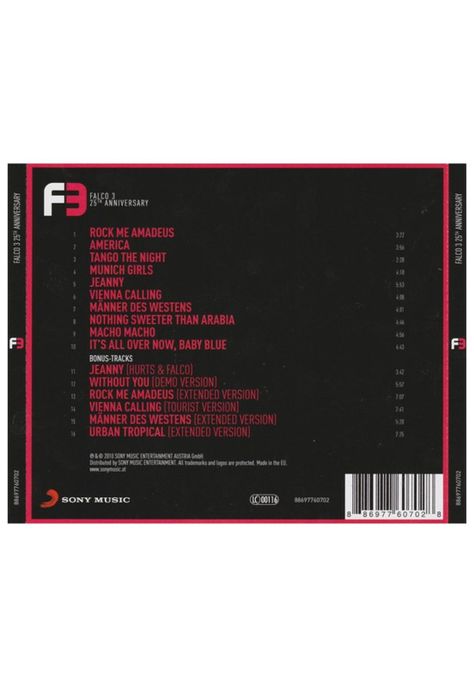 FALCO - FALCO 3 ( 25TH ANNIVERSARY EDITION ) | CD-1