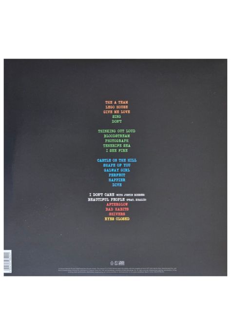 ED SHEERAN - +-=÷× (TOUR COLLECTION) (2LP) (BRIGHT BLUE VINYL) | VINILO-1
