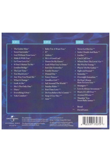 DAVID GATES & BREAD  - COLLECTED (3CD) | CD-1