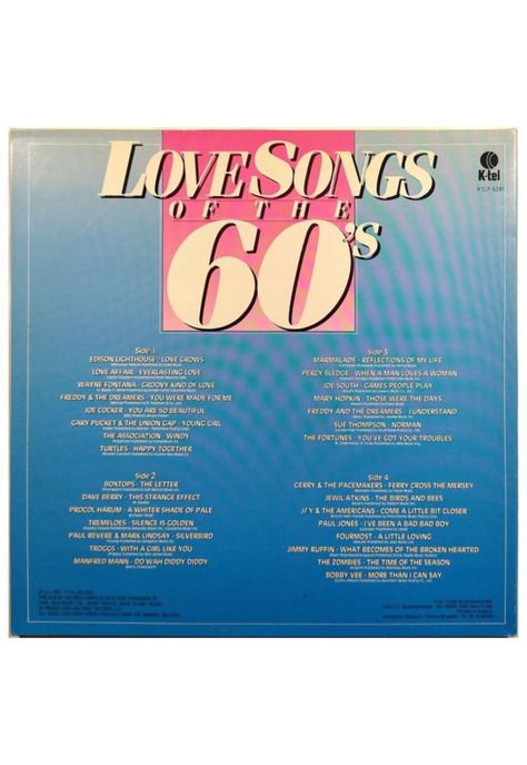 LOVE SONGS OF THE 60'S - VARIOUS ARTIST - VOL.2 (2LP) | VINILO USADO-3