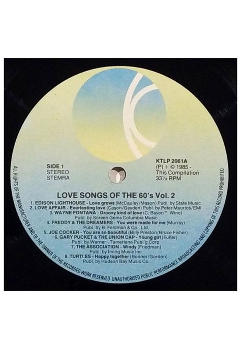 LOVE SONGS OF THE 60'S - VARIOUS ARTIST - VOL.2 (2LP) | VINILO USADO-4