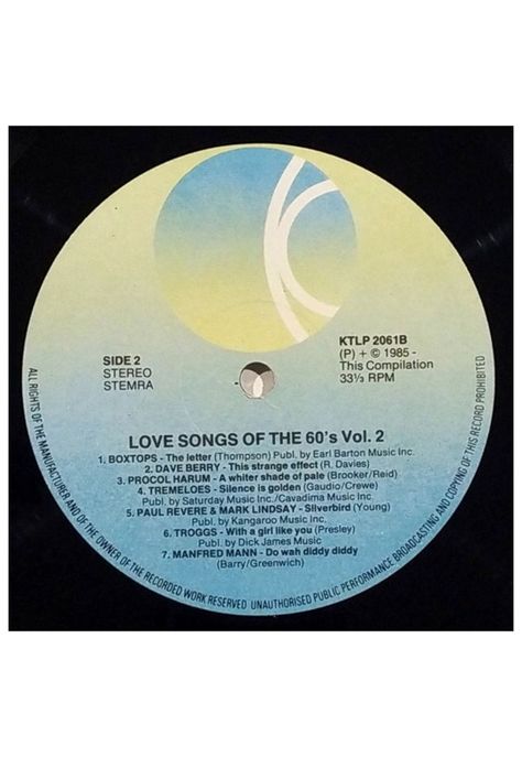 LOVE SONGS OF THE 60'S - VARIOUS ARTIST - VOL.2 (2LP) | VINILO USADO-5