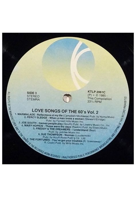 LOVE SONGS OF THE 60'S - VARIOUS ARTIST - VOL.2 (2LP) | VINILO USADO-6