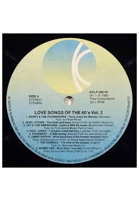 LOVE SONGS OF THE 60'S - VARIOUS ARTIST - VOL.2 (2LP) | VINILO USADO-7