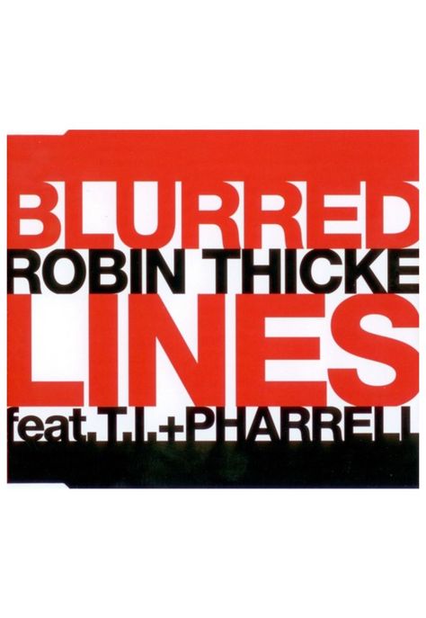 ROBIN THICKE feat. T.I. + PHARRELL - BLURRED LINES | CD SINGLE USADO-0