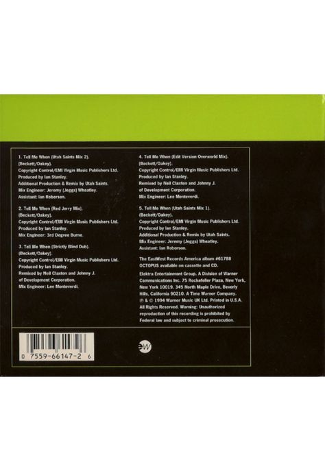 HUMAN LEAGUE - TELL ME WHEN | CD SINGLE USADO-1