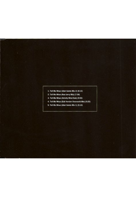 HUMAN LEAGUE - TELL ME WHEN | CD SINGLE USADO-2
