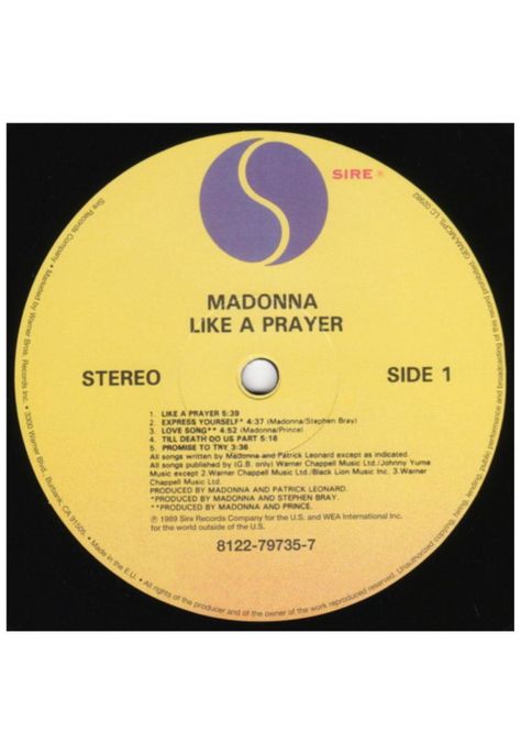 MADONNA - LIKE A PRAYER | VINILO-2