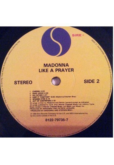 MADONNA - LIKE A PRAYER | VINILO-3