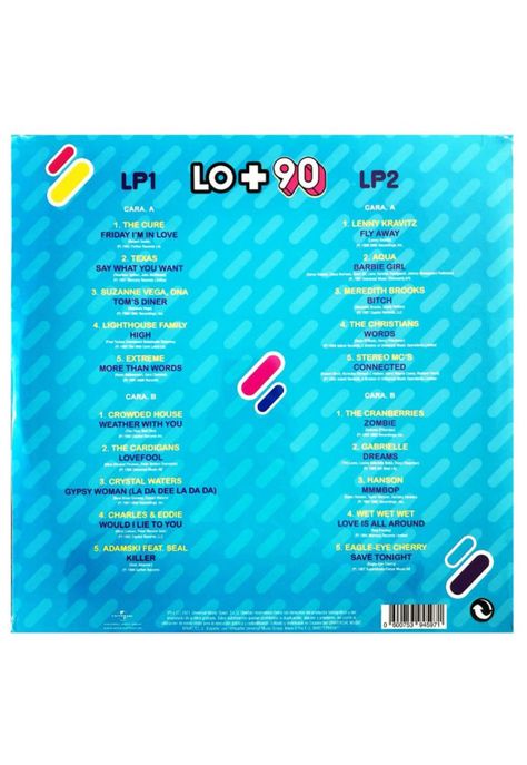 LO + DE LOS 90 - LO MEJOR DE LOS 90´S (2LP) | VINILO-1