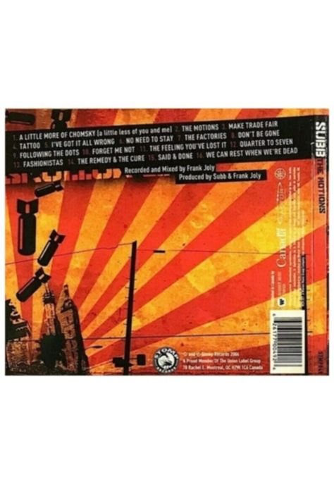 SUBB - THE MOTIONS CD-1