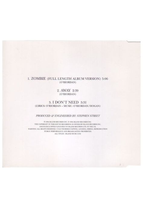 CRANBERRIES - ZOMBIE | CD SINGLE USADO-1