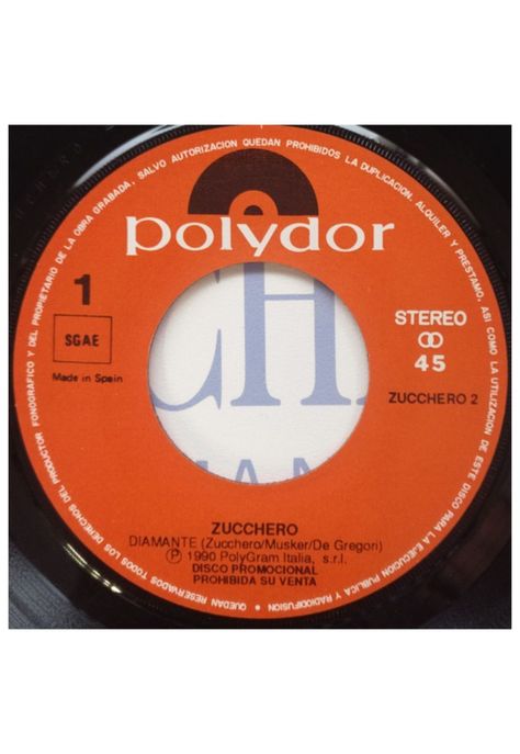 ZUCCHERO - DIAMANTE | 7" SINGLE VINILO USADO-1