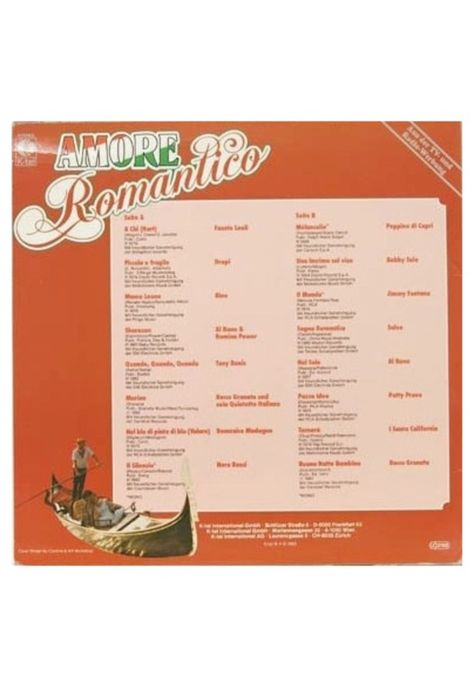 AMORE ROMANTICO - ITALIAN VARIOUS ARTISTS | VINILO USADO-1