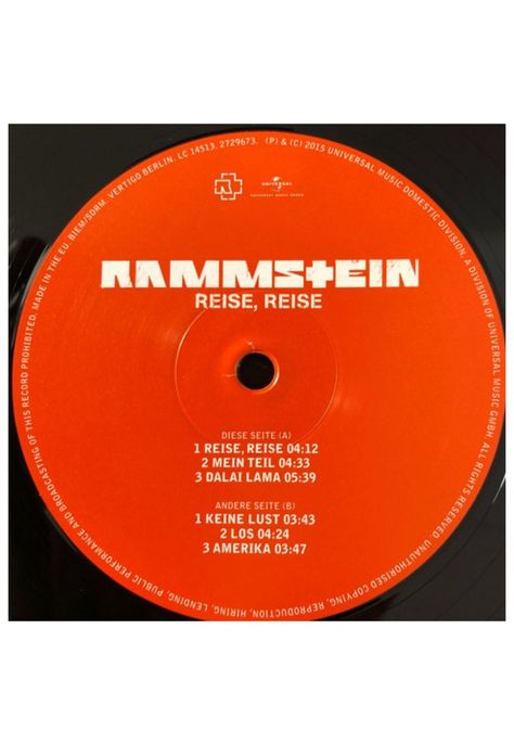 RAMMSTEIN - REISE, REISE (2LP) | VINILO-3