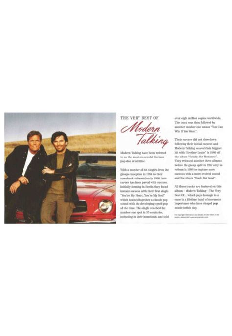 MODERN TALKING - VERY BEST OF (2CD) | CD-4