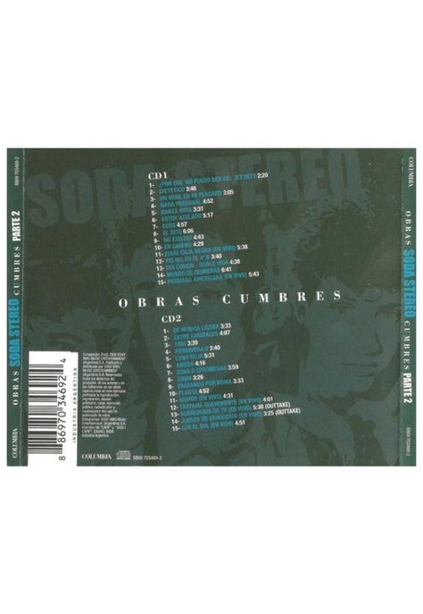 SODA STEREO - OBRAS CUMBRES PARTE 2 (2CD) | CD-1