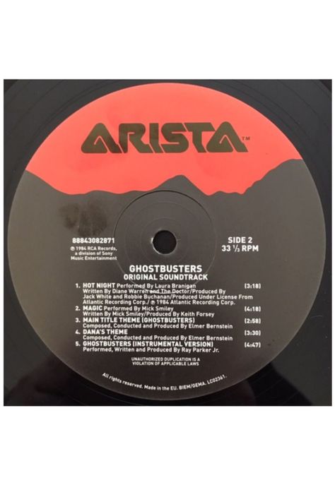GHOSTBUSTERS - SOUNDTRACK VINILO-3