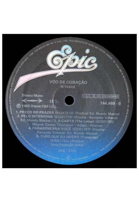 RITCHIE - VOO DE CORACAO | VINILO USADO-5