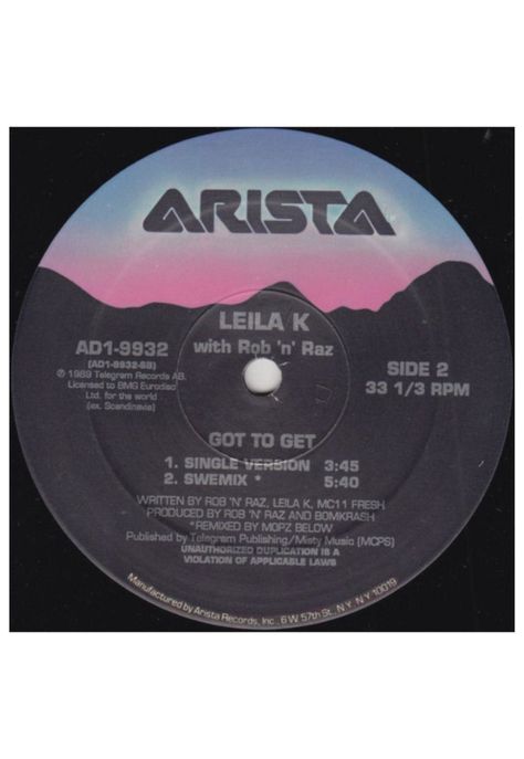 LEILA K - GOT TO GET | 12" MAXI SINGLE VINILO-3