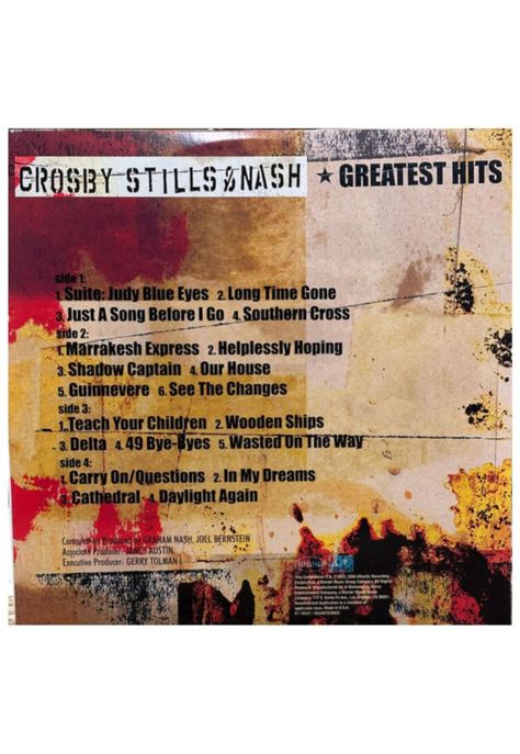 CROSBY, STILLS & NASH - GREATEST HITS (2023) (2LP) | VINILO-1