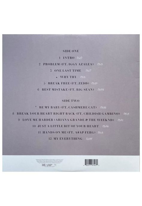 ARIANA GRANDE - MY EVERYTHING | VINILO-1