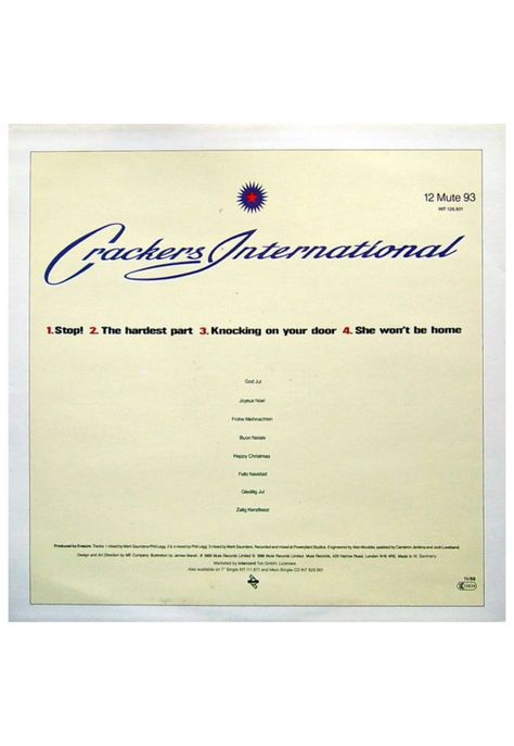 ERASURE - CRACKERS INTERNATIONAL | VINILO USADO-1