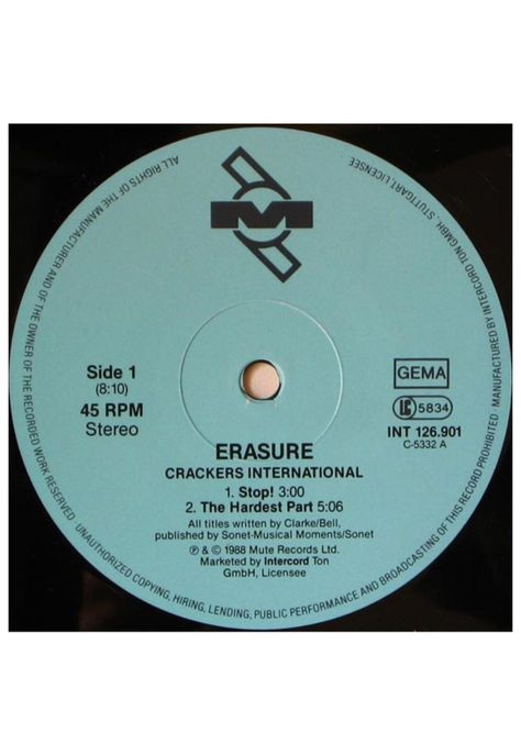ERASURE - CRACKERS INTERNATIONAL | VINILO USADO-2