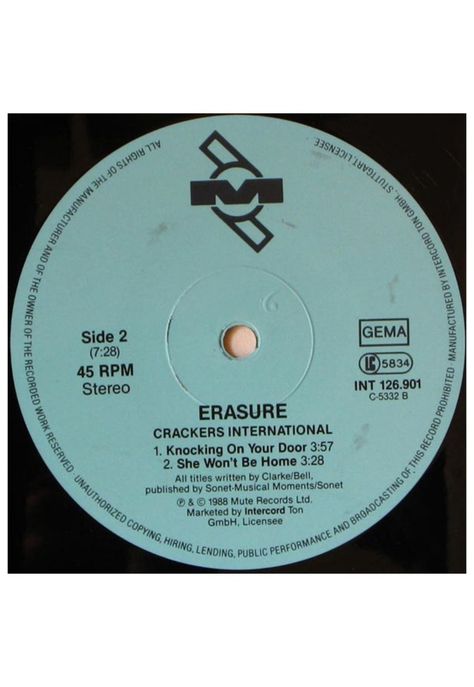 ERASURE - CRACKERS INTERNATIONAL | VINILO USADO-3