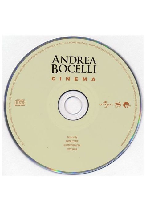 ANDREA BOCELLI - CINEMA | CD-2