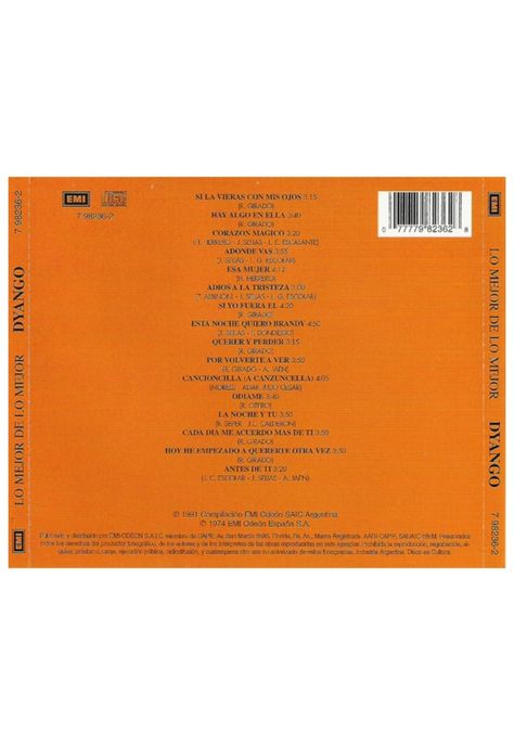 DYANGO - LO MEJOR DE LO MEJOR | CD-1
