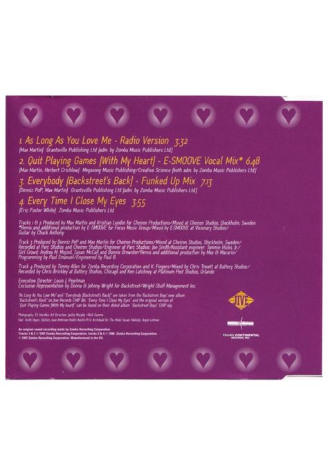 BACKSTREET BOYS - AS LONG AS YOU LOVE ME | CD SINGLE USADO-1