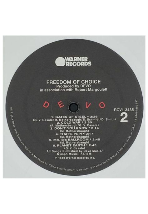 DEVO - FREEDOM OF CHOICE (WHITE VINYL) | VINILO-4