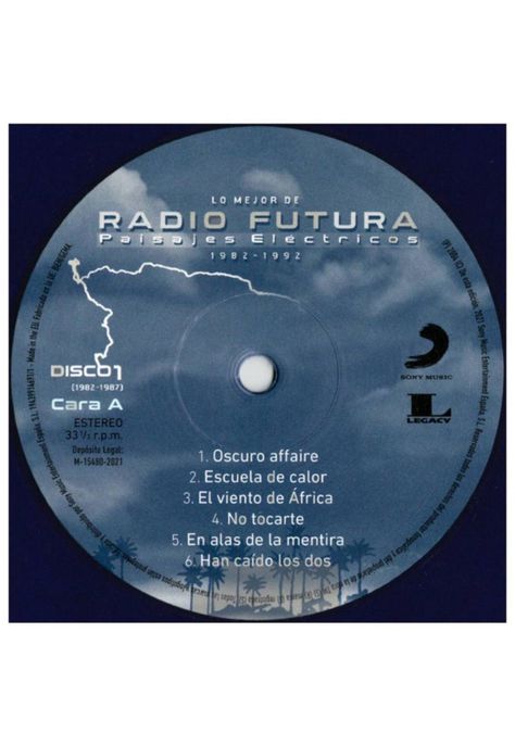 RADIO FUTURA - PAISAJES ELECTRICOS (BLUE VINYL) | VINILO-3