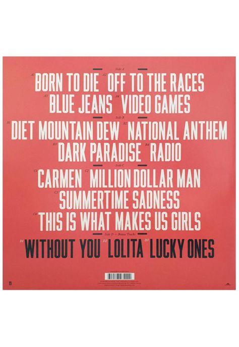 LANA DEL REY - BORN TO DIE (2LP) | VINILO-1