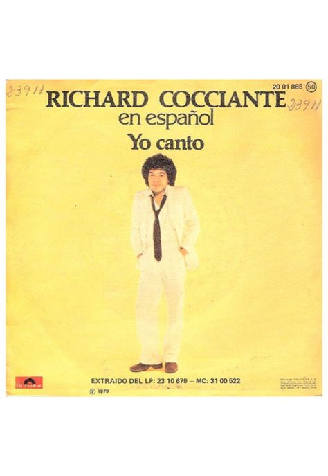 RICHARD COCCIANTE - YO CANTO (EN ESPAÑOL) | 7" SINGLE VINILO USADO-1