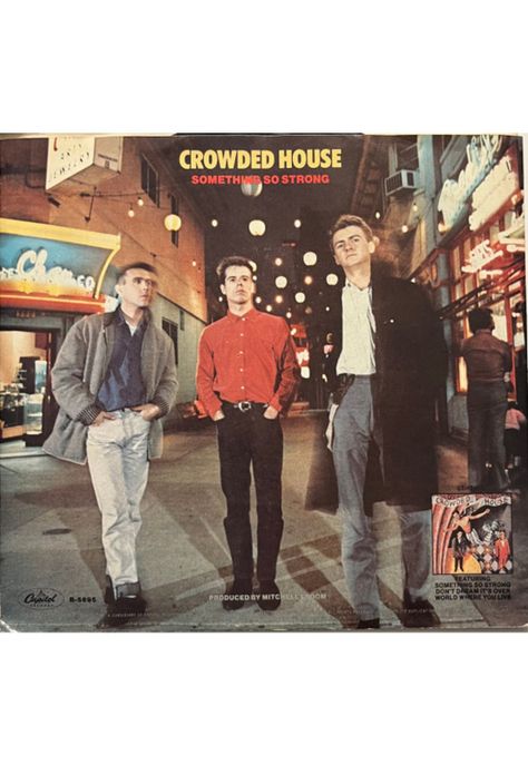 CROWDED HOUSE - SOMETHING SO STRONG | 7" SINGLE VINILO USADO-3