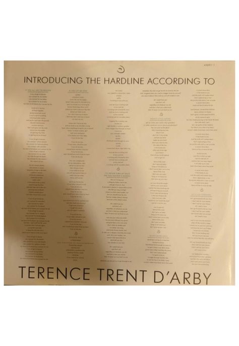 TERENCE TREN DÁRBY - INTRODUCING THE HARDLINE ACCORDING TO | VINILO USADO-5