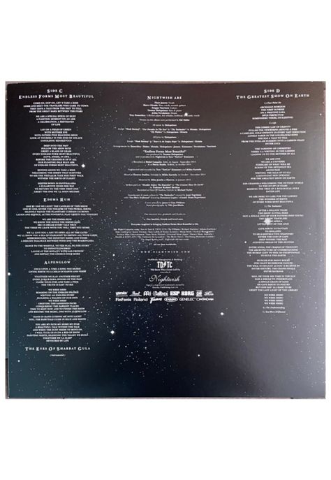 NIGHTWISH - ENDLESS FORMS MOST BEAUTIFUL (2LP) (CLEAR GOLD & BLACK VINYL) | VINILO-6