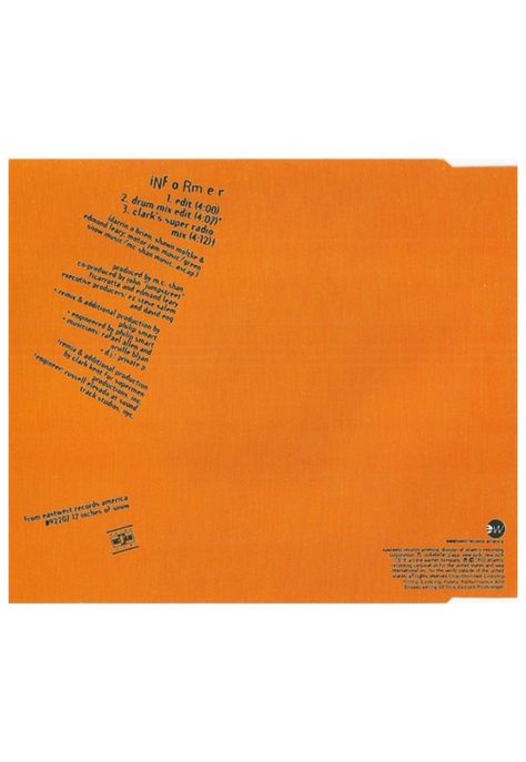 SNOW - INFORMER (CD SINGLE USADO)-1