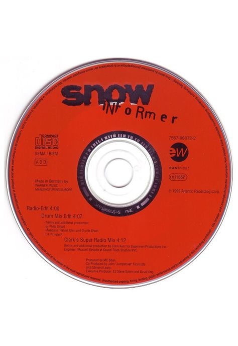 SNOW - INFORMER (CD SINGLE USADO)-2