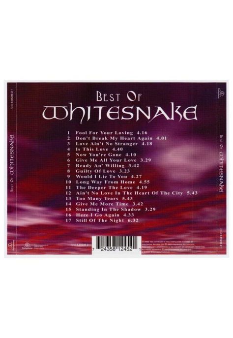 WHITESNAKE - BEST OF | CD-1