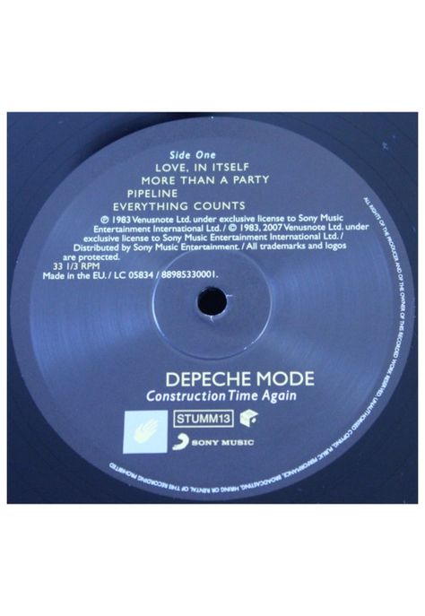 DEPECHE MODE - CONSTRUCTION TIME AGAIN | VINILO-5