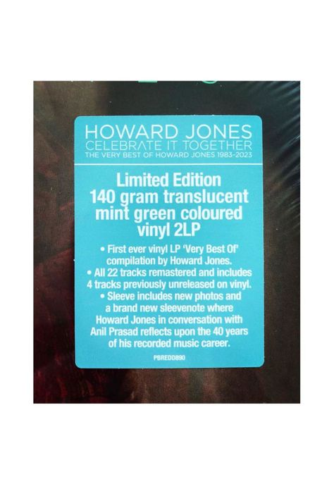 HOWARD JONES - VERY BEST OF 1983-2023 (2LP) (GREEN VINYL) | VINILO-2