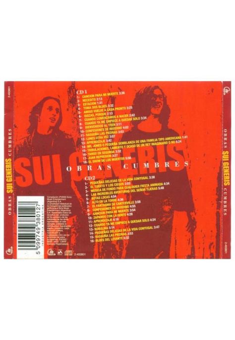 SUI GENERIS - OBRAS CUMBRES (2CD) | CD-1