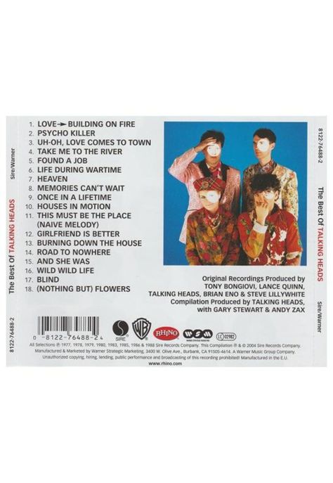 TALKING HEADS - THE BEST OF TALKING HEADS | CD-1