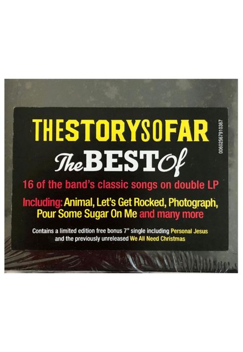 DEF LEPPARD - THE STORY SO FAR BEST OF (2LP+7" Single) | VINILO-2
