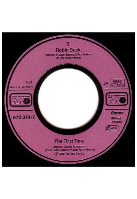 ROBIN BECK - FIRST TIME | 7" SINGLE USADO-2