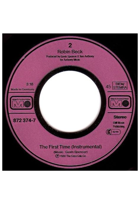 ROBIN BECK - FIRST TIME | 7" SINGLE USADO-3